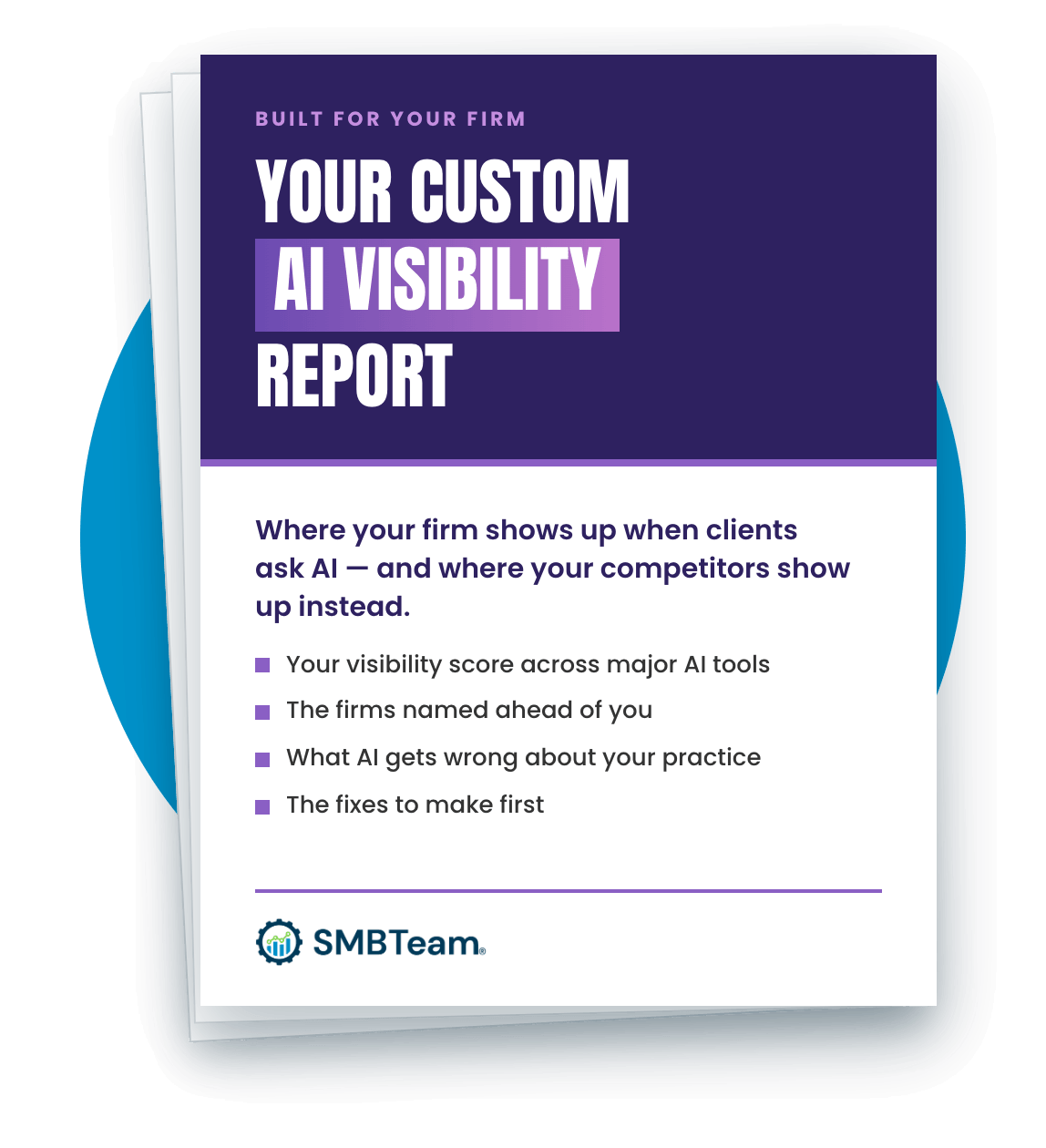 SMB Team AI Visibility Report cover
