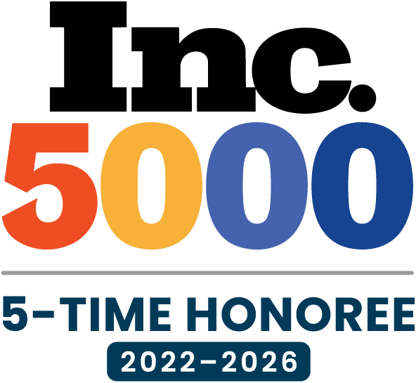 Inc. 5000 five-time honoree, 2022 to 2026