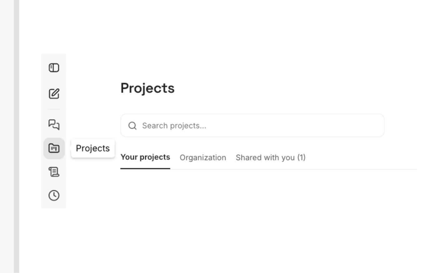 A project grouping files, instructions and context for one matter.