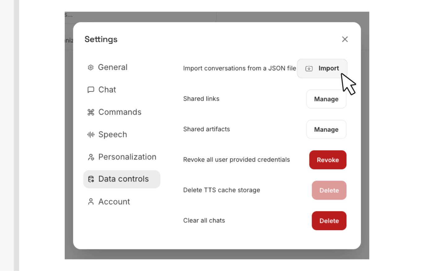The skill import screen mid-upload.